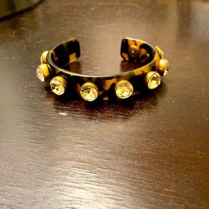 J Crew leopard bracelet cuff